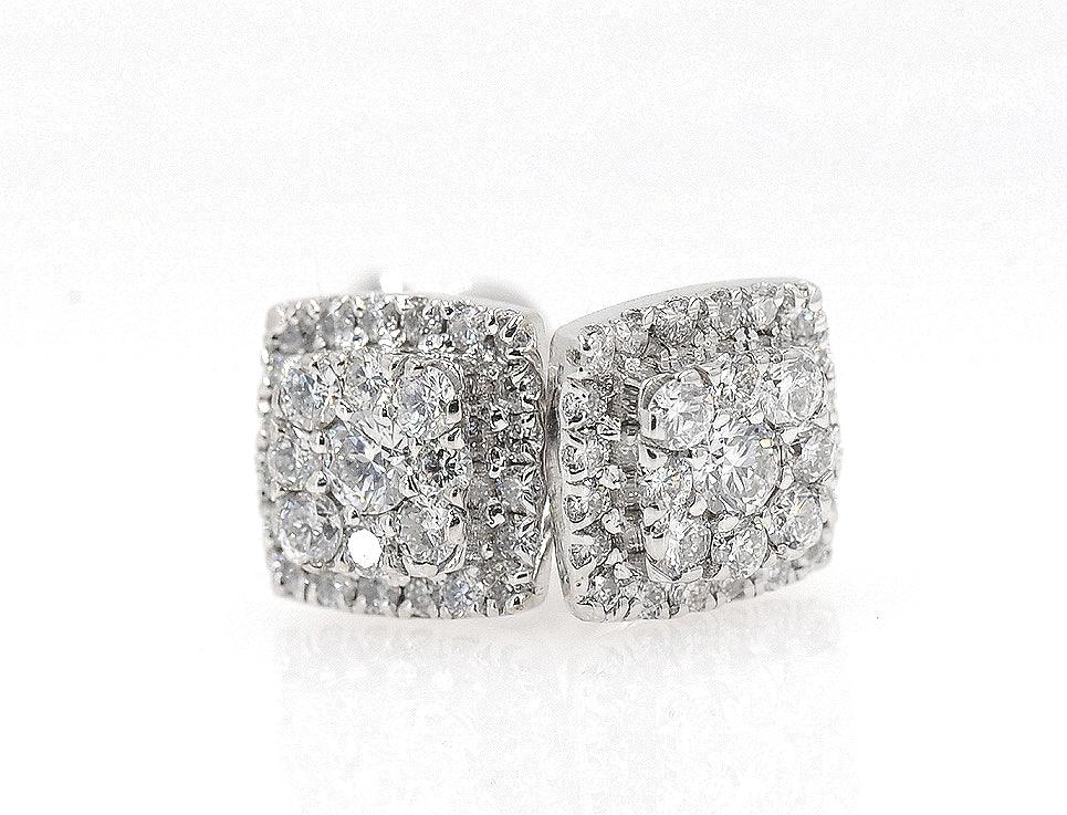 Diamond Stud earrings 1.6 Cttw in 14K Gold - Johnny Dang & Co