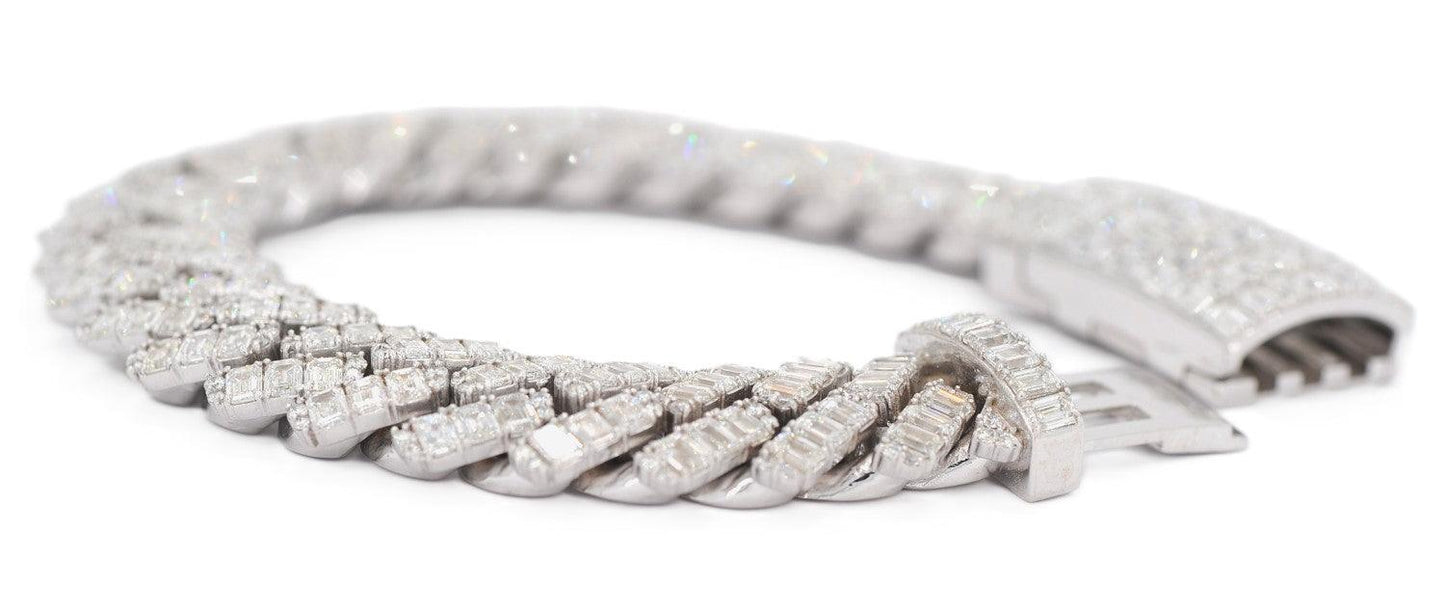 JDTK-J8059 -Custom Diamond Emerald Bracelet - Johnny Dang & Co