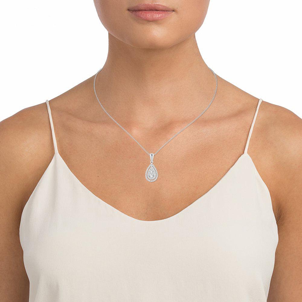 14K 0.40CT Diamond Pendant - Johnny Dang & Co