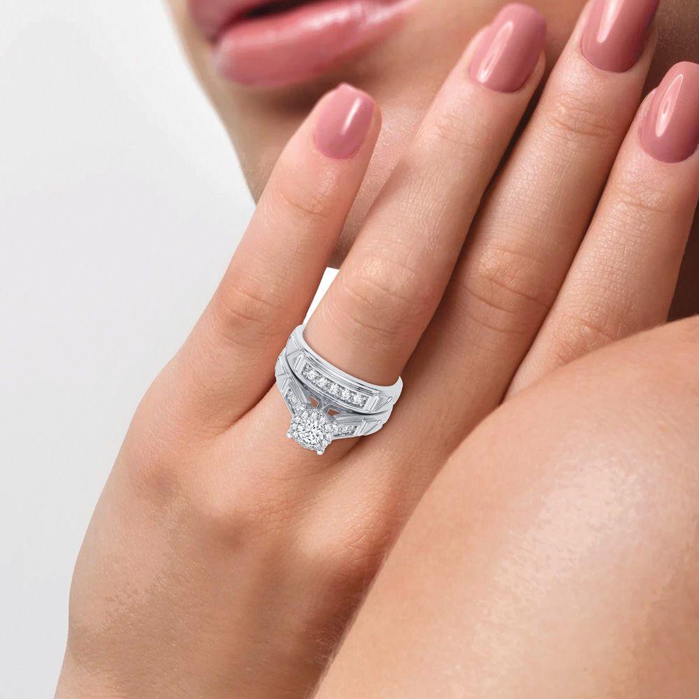 14K 0.78CT Diamond Trio Set - Johnny Dang & Co