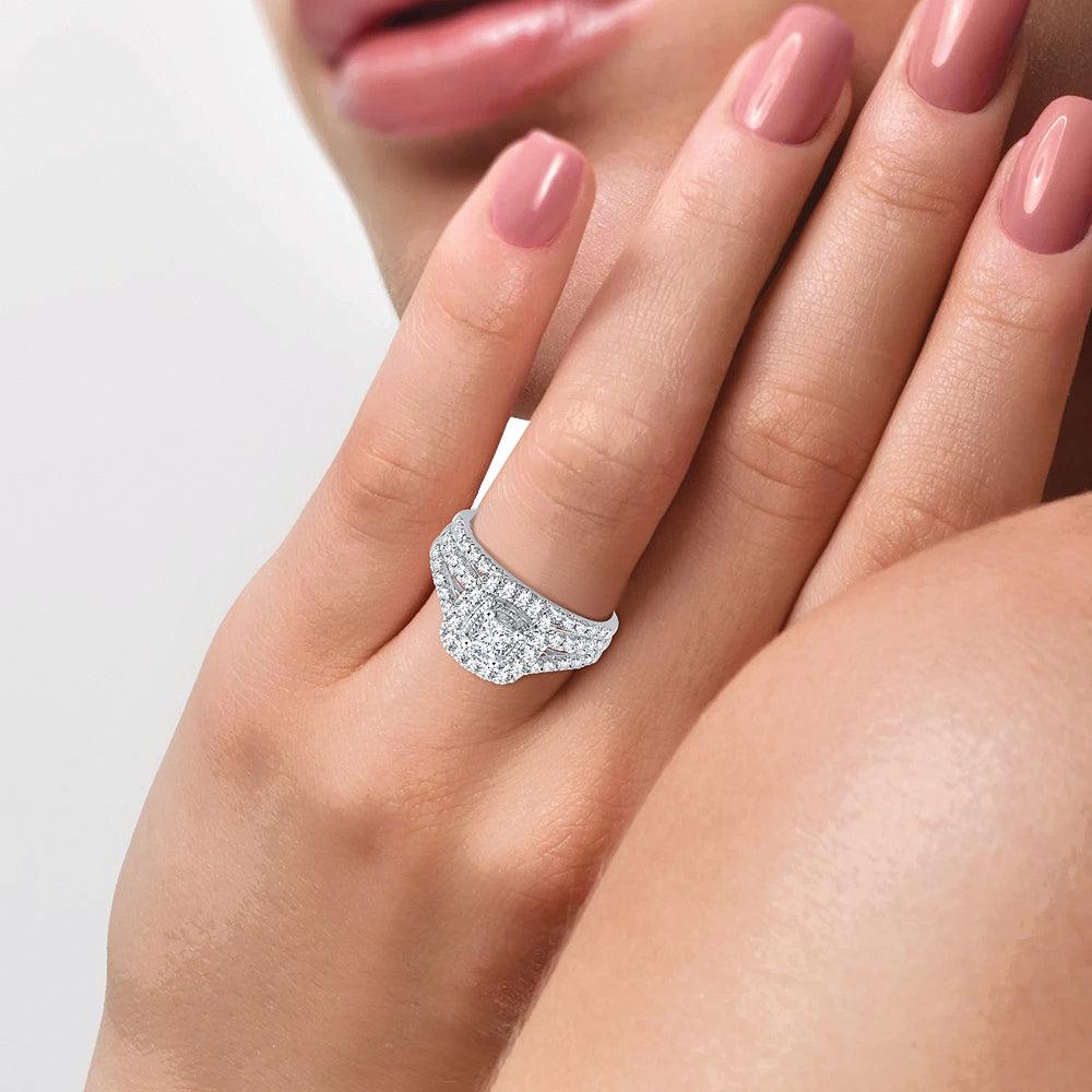 14K 1.00CT Diamond BRIDAL RING - Johnny Dang & Co