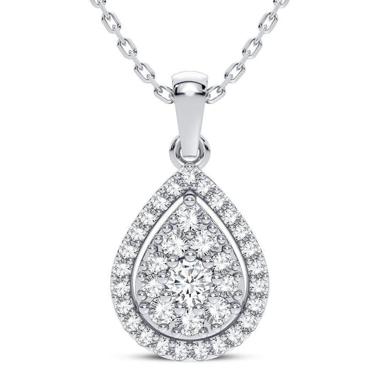 14K 0.30CT DIAMOND PENDANT - Johnny Dang & Co