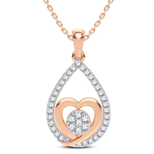 14K 0.25CT DIAMOND PENDANT - Johnny Dang & Co