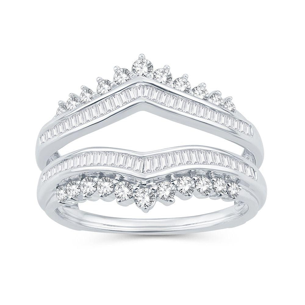 14K 0.75CT Diamond RING GUARD - Johnny Dang & Co