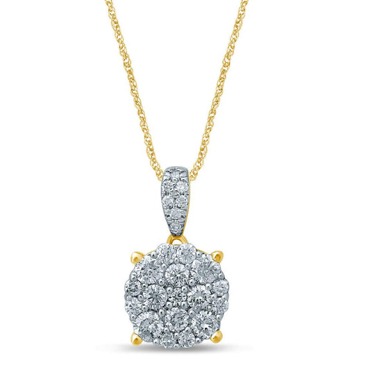 14K 0.43CT Diamond Pendant - Johnny Dang & Co