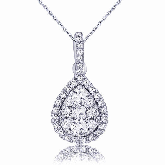 14K 0.50CT Diamond Pendnat - Johnny Dang & Co