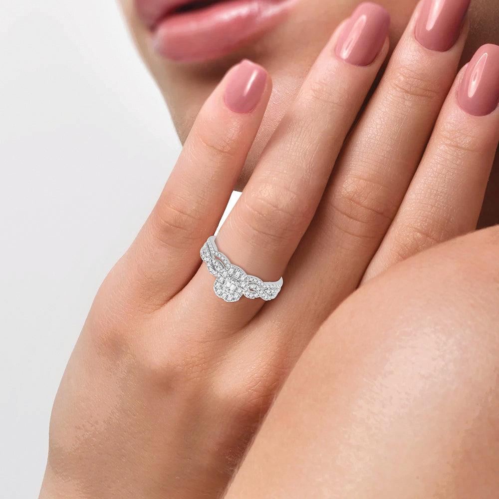 14K 0.60CT Diamond BRIDAL RING - Johnny Dang & Co