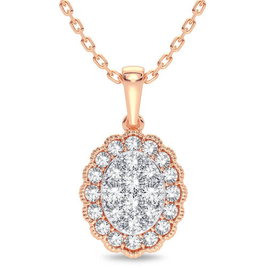 14K 0.33CT Diamond Pendant - Johnny Dang & Co