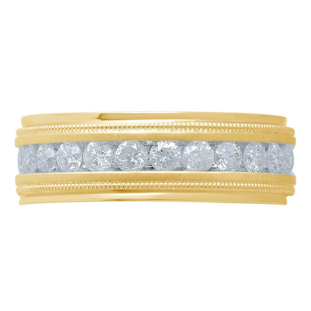 14K 0.96-1.00CT D-MENS BANDS RING - Johnny Dang & Co
