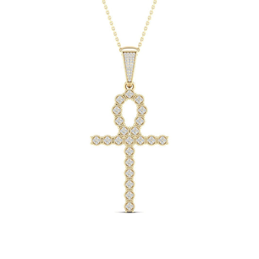 10K 0.38CT Diamond Pendant - Johnny Dang & Co