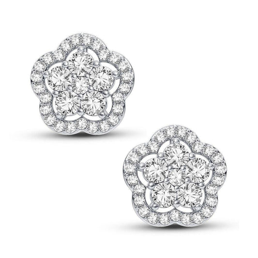 14K 1.00CT DIAMOND EARRING - Johnny Dang & Co