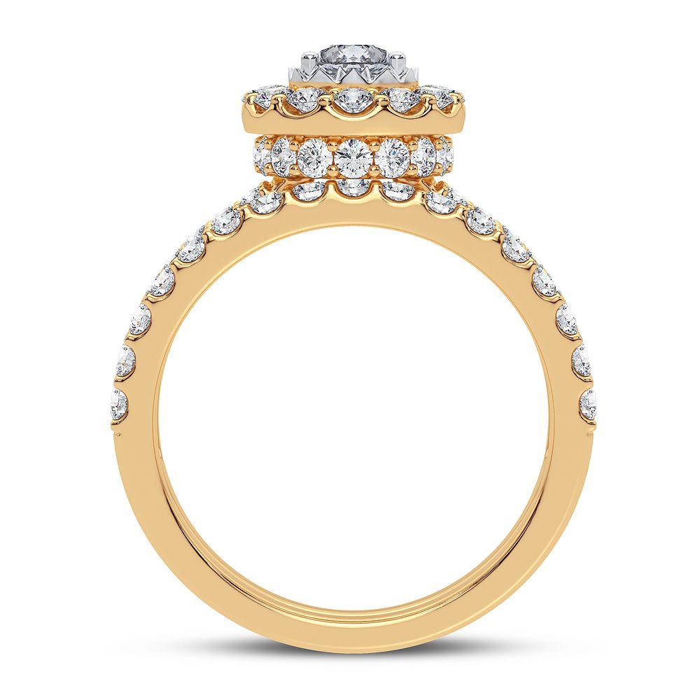 14K 1.50CT DIAMOND BRIDAL RING - Johnny Dang & Co
