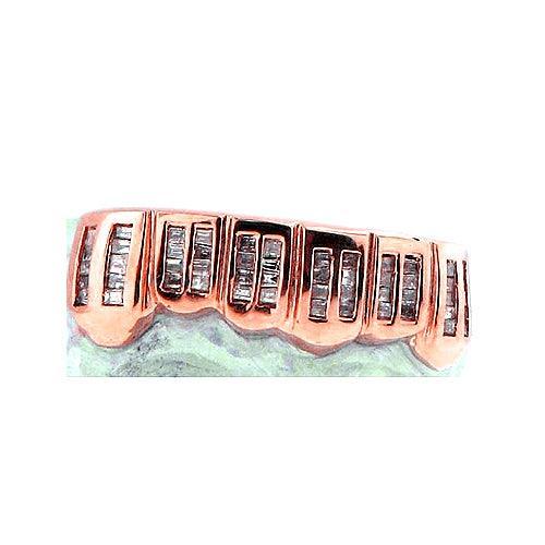 JDTK-C117C-2 Row Channel Set Diamond Grillz - Johnny Dang & Co