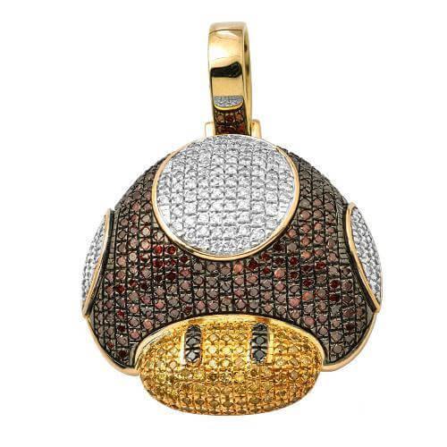 10KY 2.00CTW RED, YELLOW, AND WHITE DIAMOND MUSHRO - Johnny Dang & Co