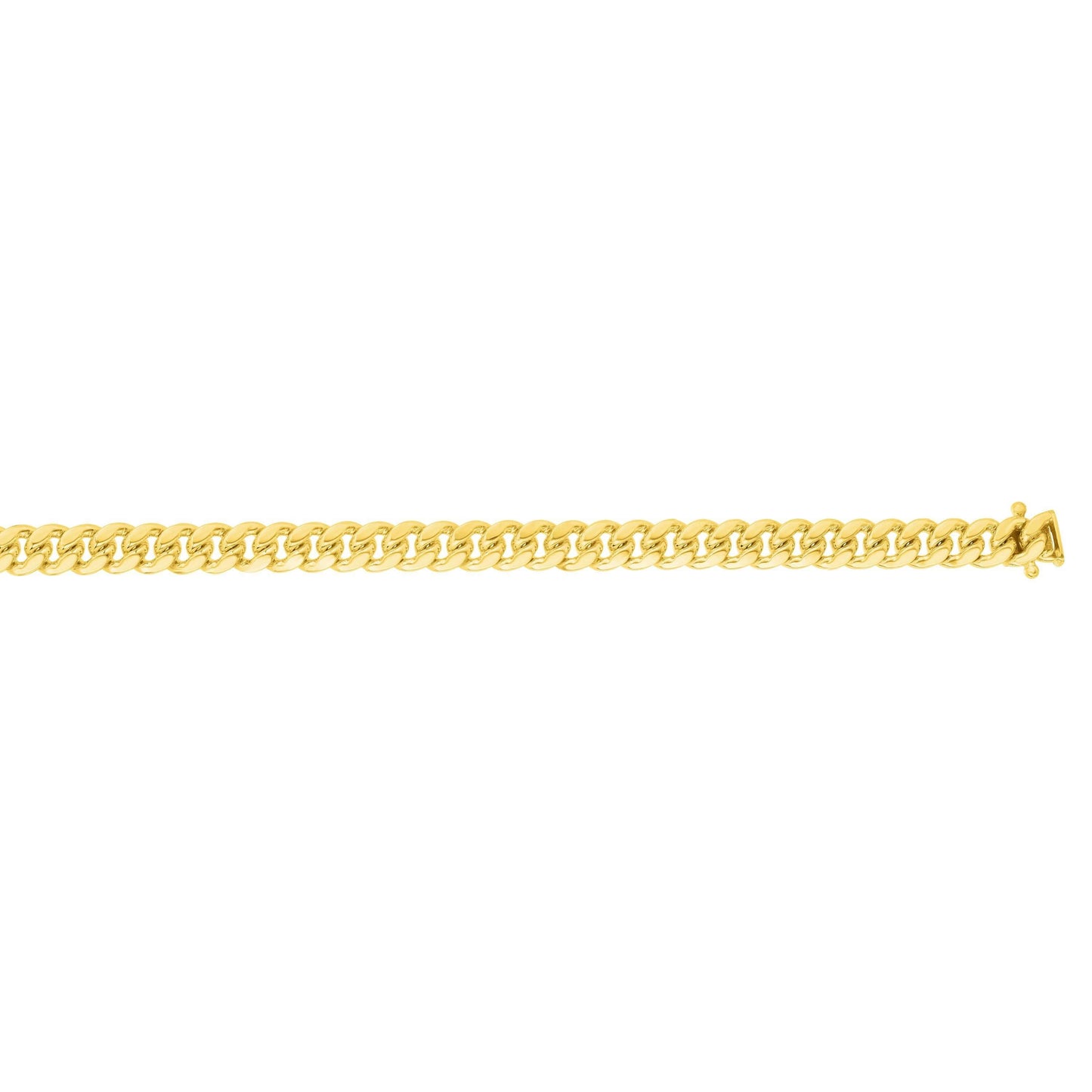 14kt Gold 26 inches Yellow Finish 10.09mm Polished New Miami Cuban Chain with Box Clasp - Johnny Dang & Co