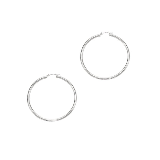 14K Gold 3x50mm Hoops - Johnny Dang & Co