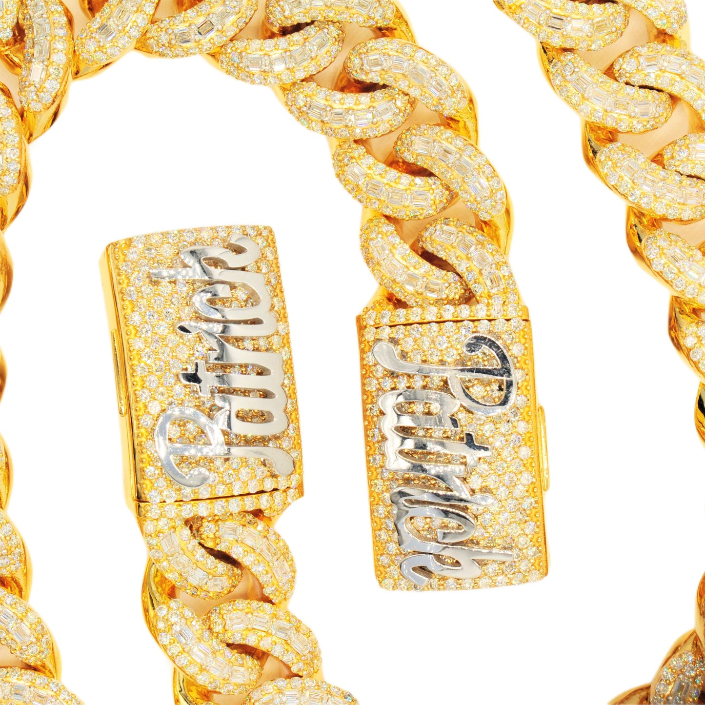Custom 10k Gold 32.49ctw Emerald and Round Diamond Cuban Bracelet. 9β Length - Johnny Dang & Co