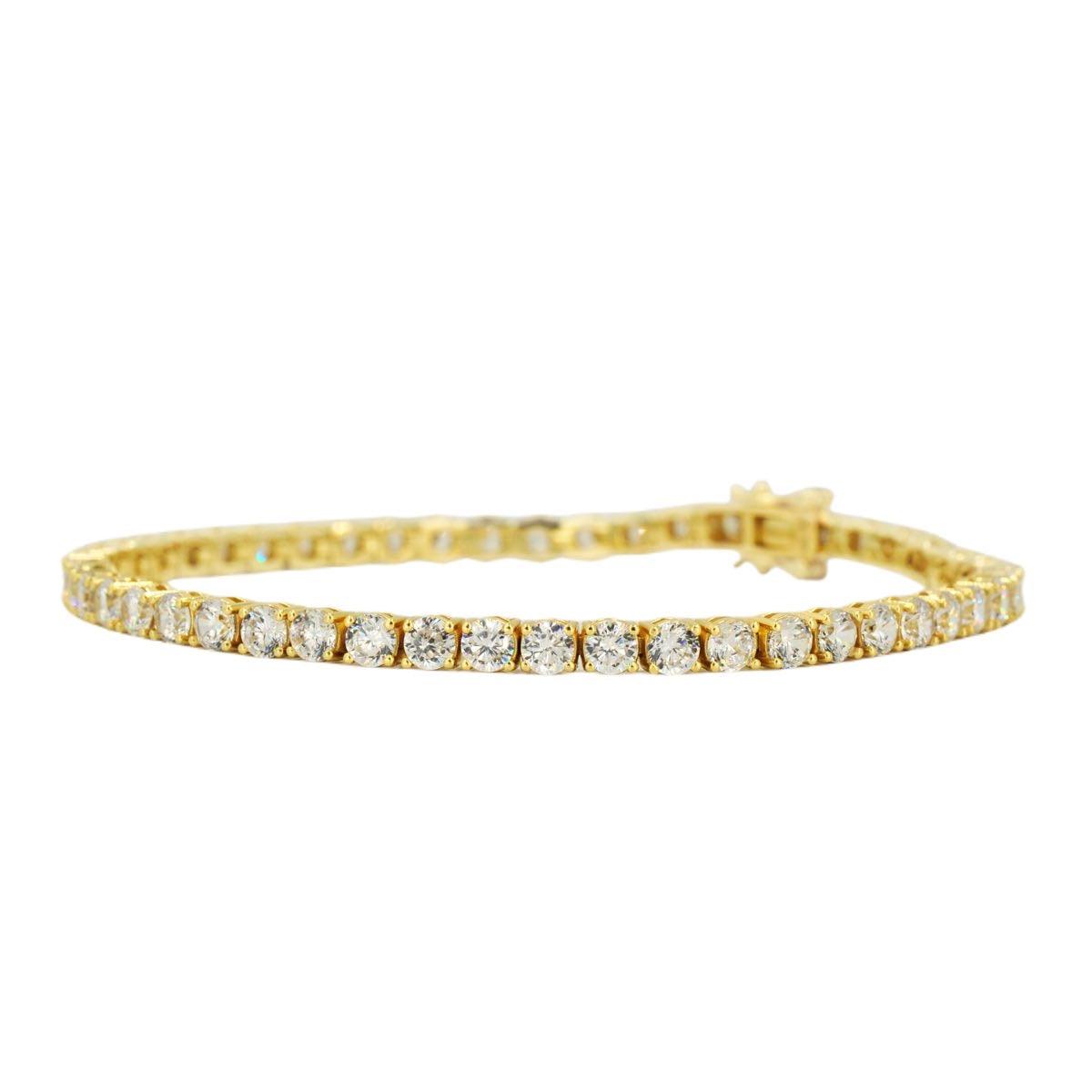 CZ SILVER TENNIS BRACELET 8" - 8.5" - Johnny Dang & Co