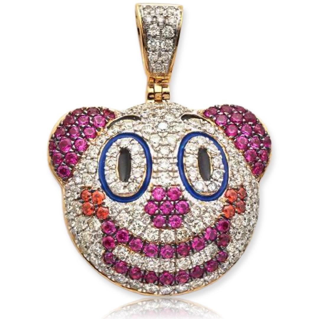 10KY 1.35CTW DIAMOND AND SYNTHETIC SAPPHIRE CLOWN - Johnny Dang & Co