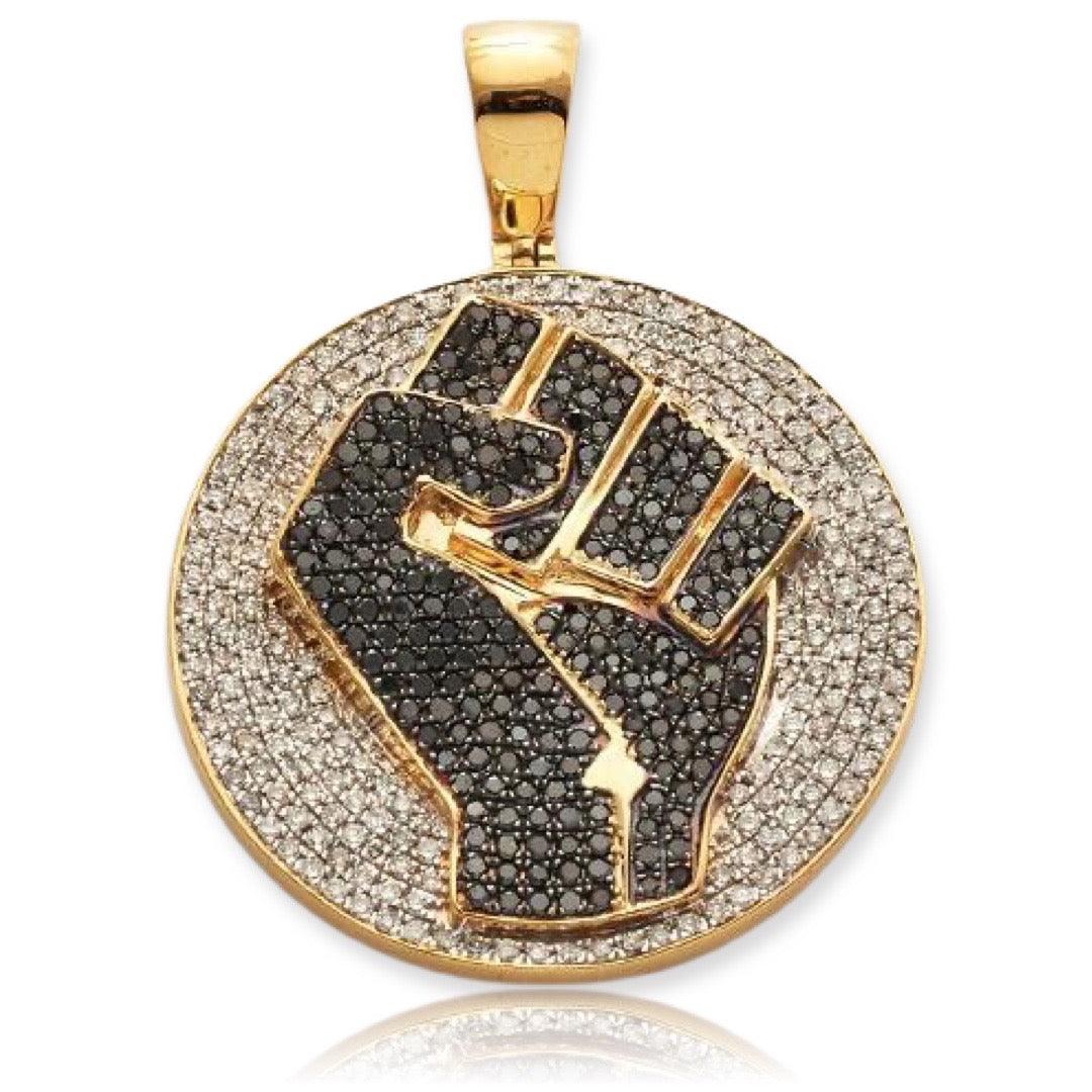 10KY 1.65CTW BLACK AND WHITE DIAMOND 'BLACK POWER' - Johnny Dang & Co