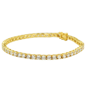 CZ SILVER TENNIS BRACELET 8" - 8.5" - Johnny Dang & Co