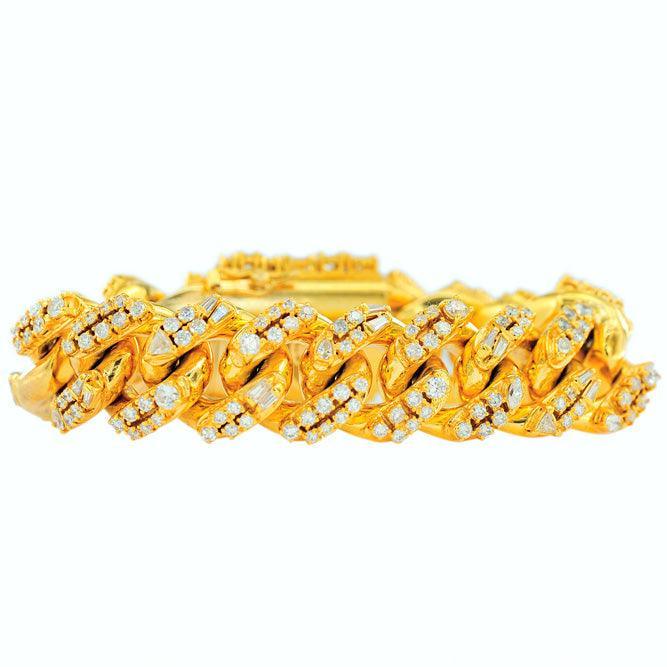 JDBR2691 - DIAMOND CUBAN LINK BRACELET - Johnny Dang & Co