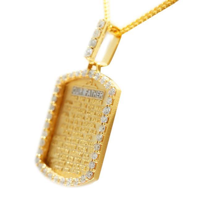 JDTK-P170823-020 Custom Diamond "The Lord's Prayer" Pendant - Johnny Dang & Co