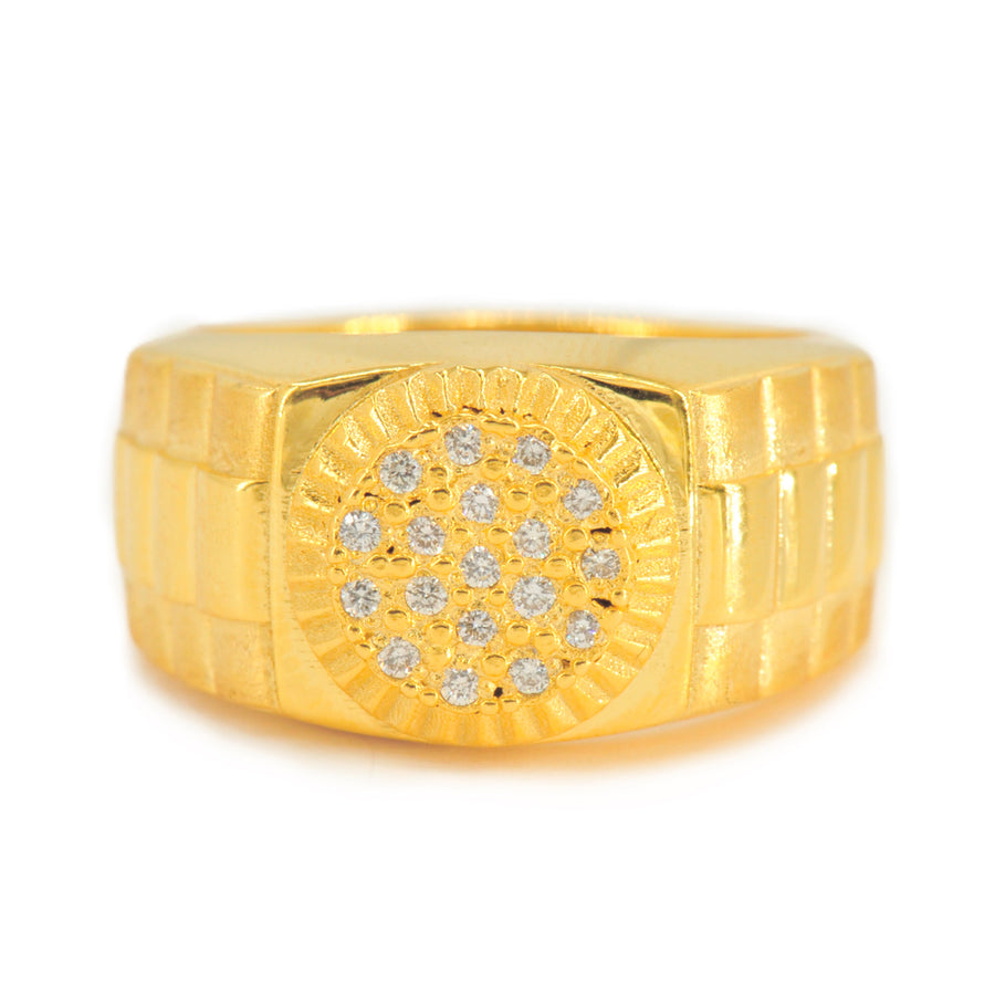 Custom Gold 0.20CT Diamond Mens Ring