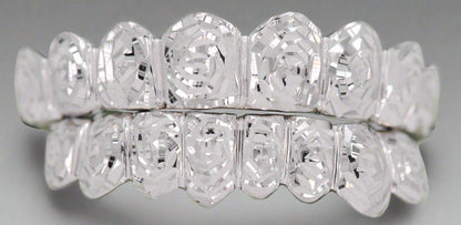 JDTK- 3009- 16 Teeth Rose Cuts & Diamond Dust Grillz - Johnny Dang & Co