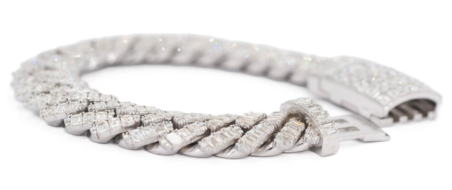 JDTK-J8059 -Custom Diamond Emerald Bracelet - Johnny Dang & Co