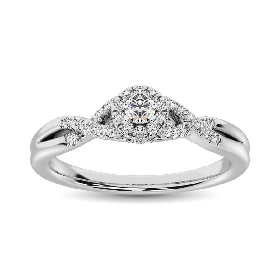 Diamond 1/2 ct tw Round Cut Engagement/ Promise Ring