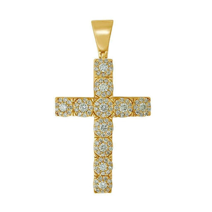 10K 1.96-2.03CT D-PENDANT MENS RDS 8F - Johnny Dang & Co
