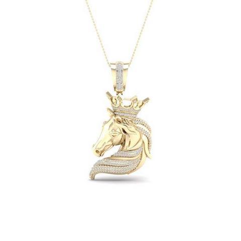 10K 0.50CT D-HORSE CHARM - Johnny Dang & Co