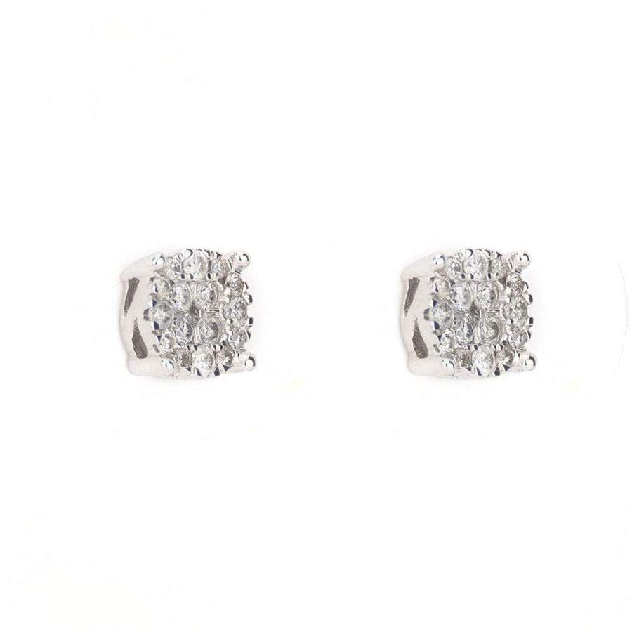 0.76CT White Gold Diamond Earrings - Johnny Dang & Co