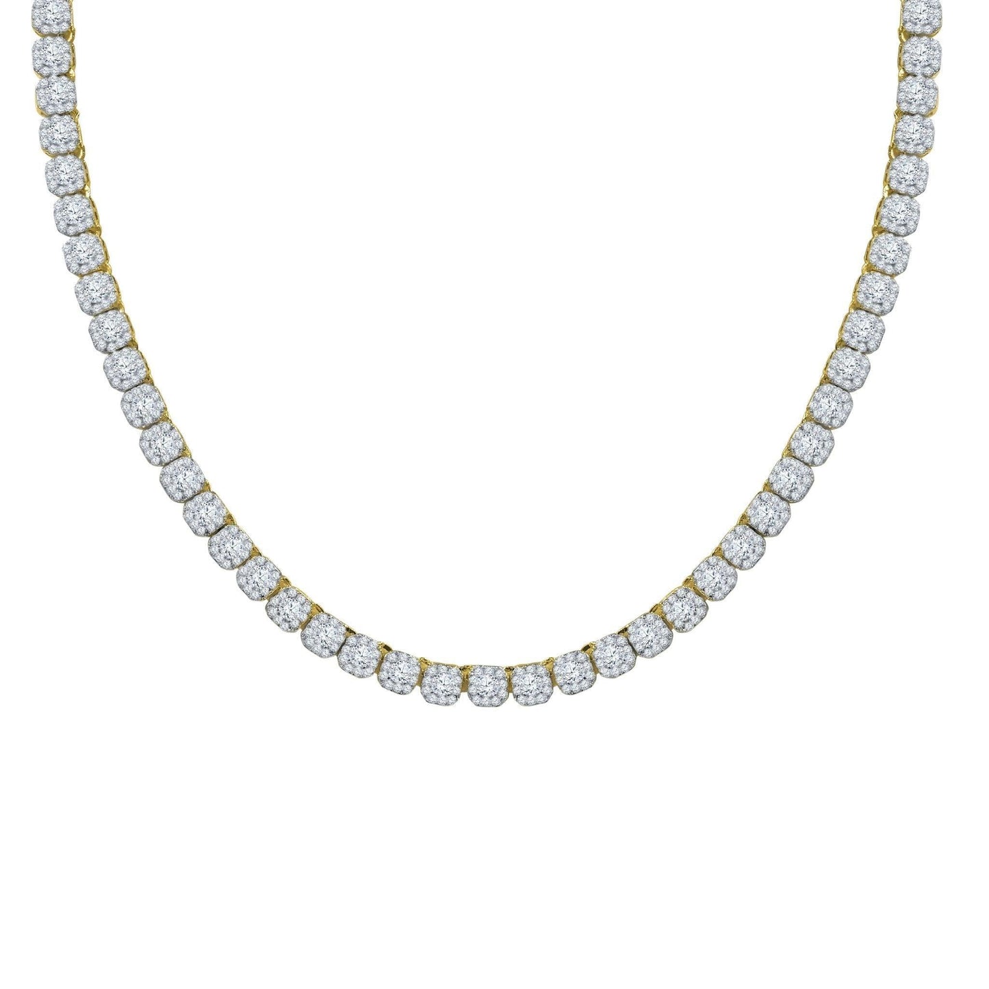 ICECUBE 5 MM 925 SILVER SQUARE TENNIS CHAIN | BMW9213572 - Johnny Dang & Co