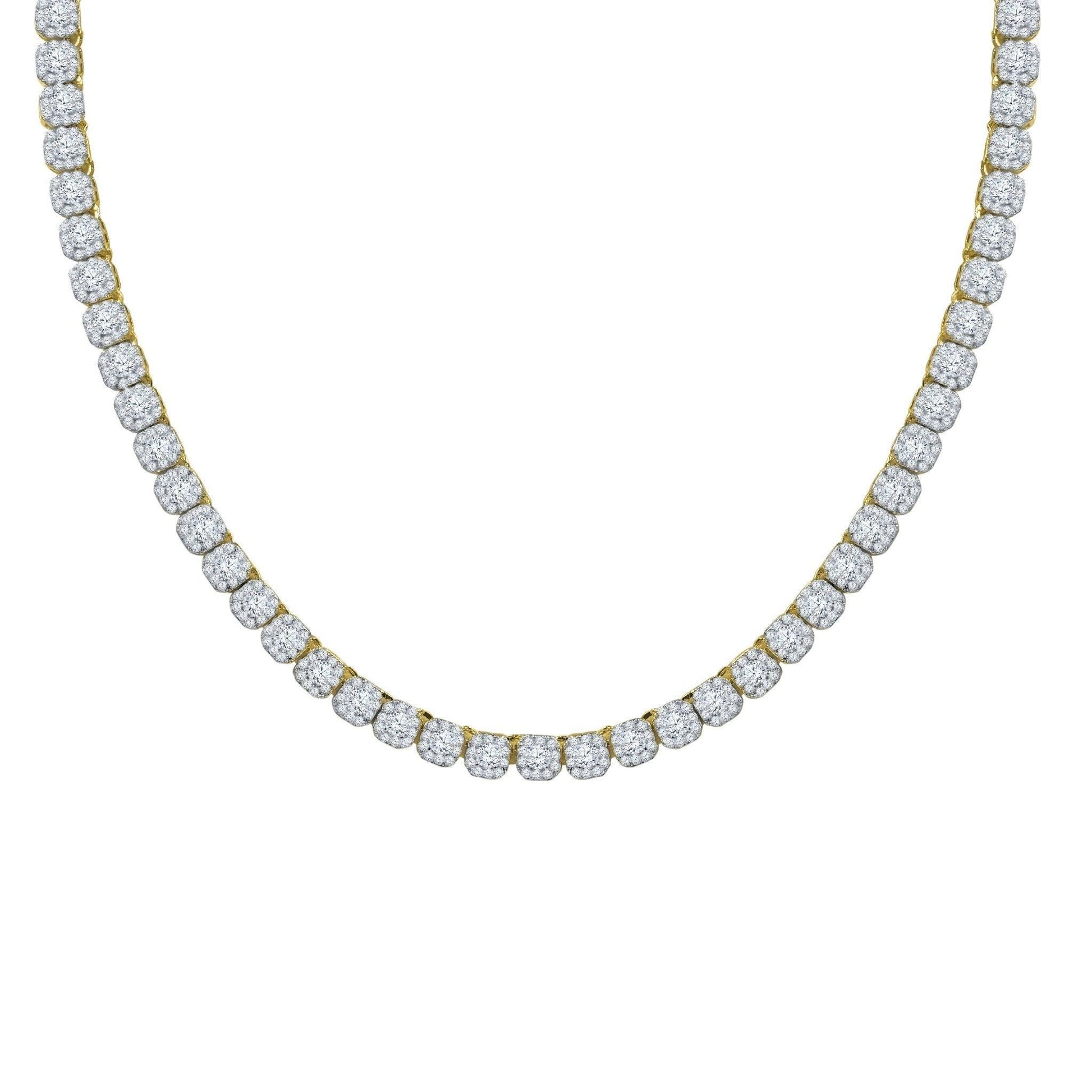 ICECUBE 5 MM 925 SILVER SQUARE TENNIS CHAIN | BMW9213572 - Johnny Dang & Co