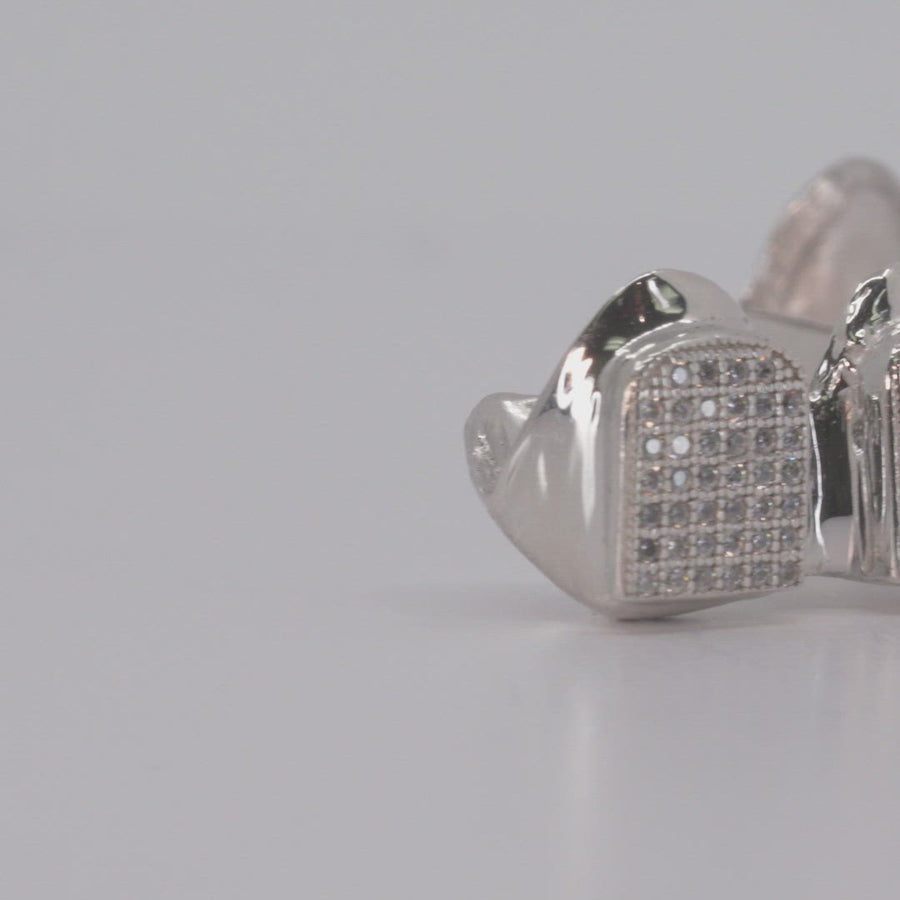 14K Flawless Invisible Set Diamond Grillz
