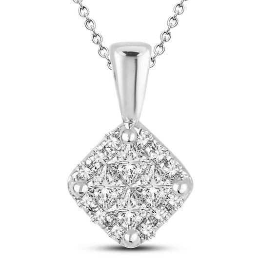 14k 0.25ct Diamond Pendant - Johnny Dang & Co