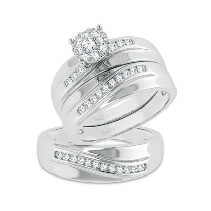 14K 0.53ct Diamond Trio Set - Johnny Dang & Co
