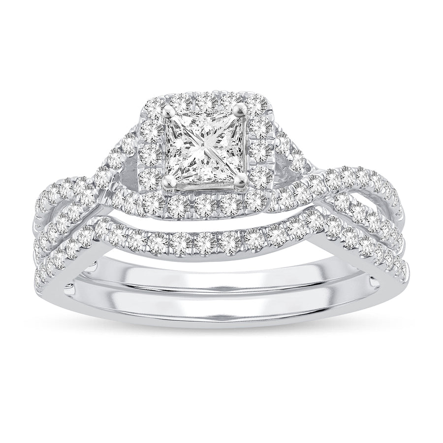 14K 1.00CT Diamond  BRIDAL SET