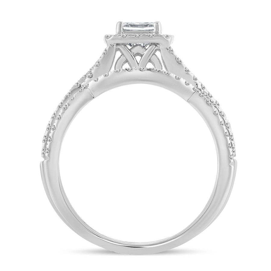 14K 1.00CT Diamond  BRIDAL SET