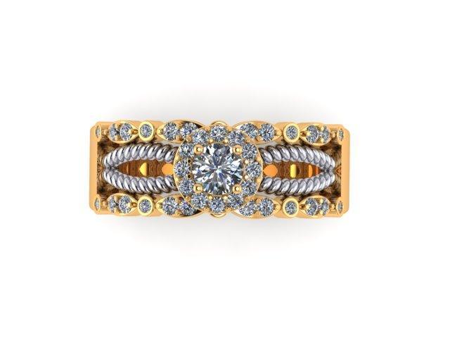 1.00 Ct.Tw. Diamond Engagement Ring - Johnny Dang & Co