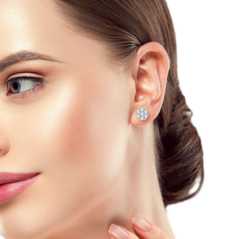 14K 2.00CT Diamond Earring - Johnny Dang & Co