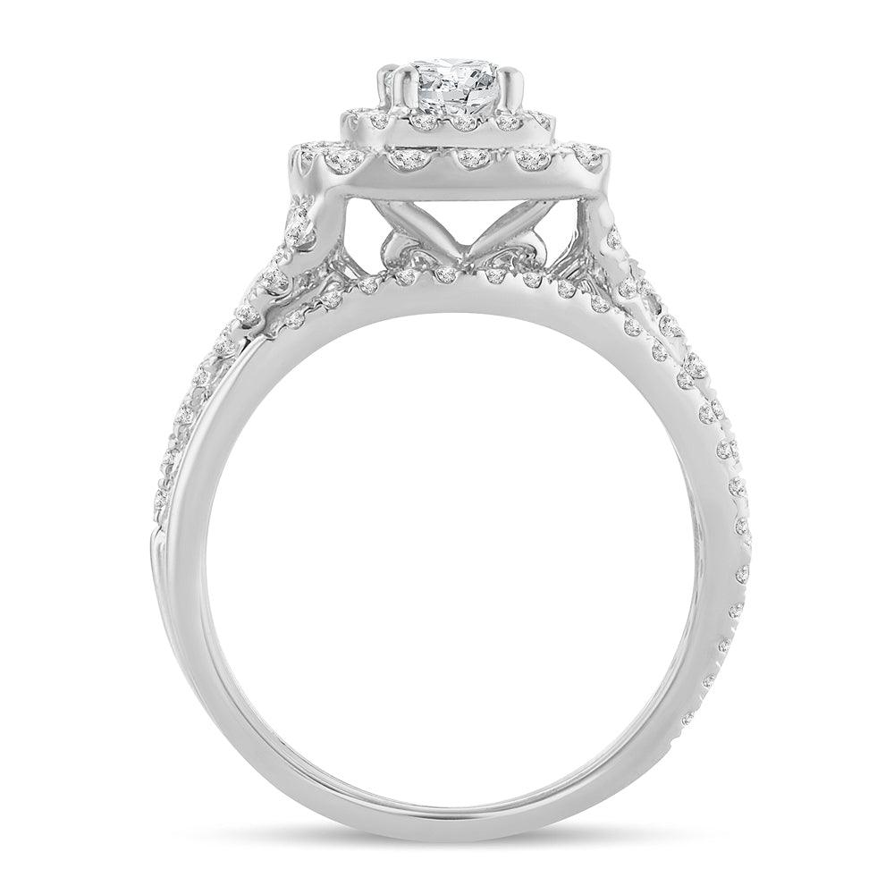 14K 1.50CT Diamond Bridal Ring - Johnny Dang & Co