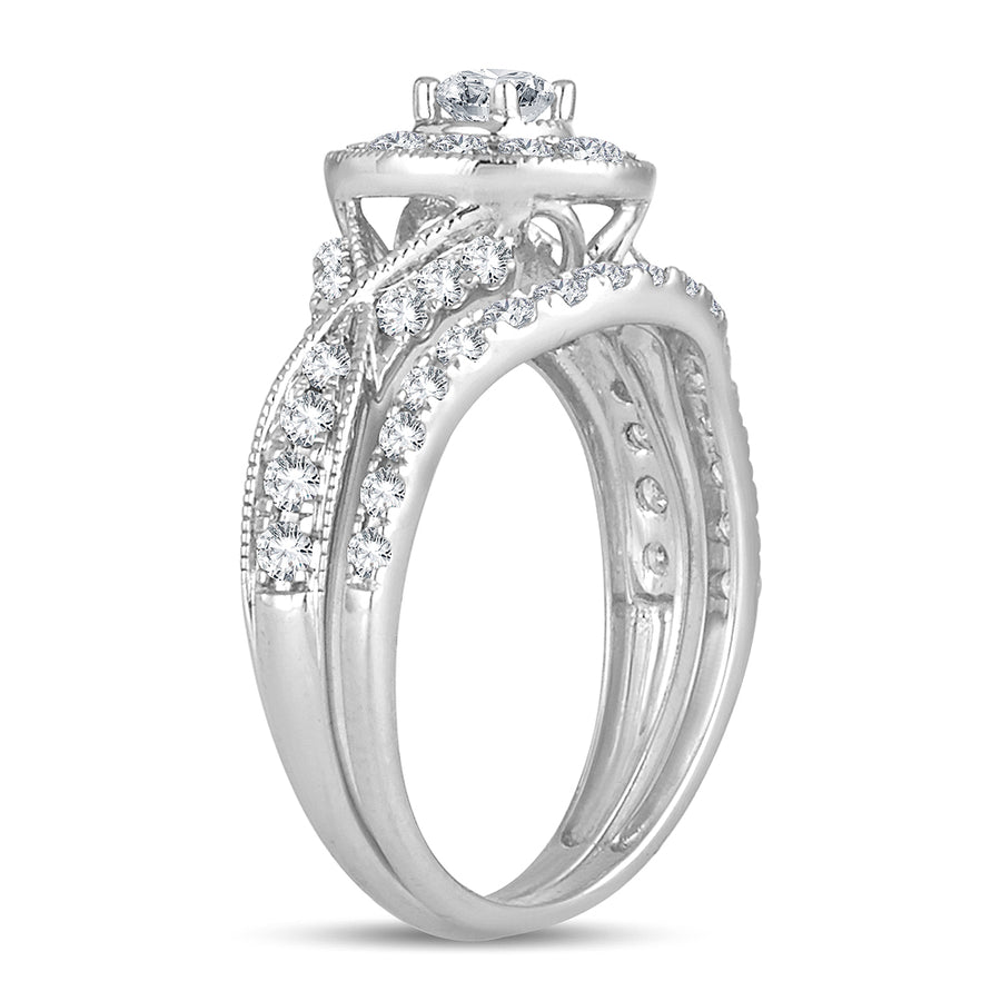 14K 1.00CT DIAMOND BRIDAL RING