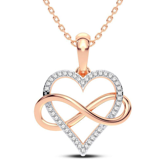 14K 0.10CT Diamond Pendant - Johnny Dang & Co