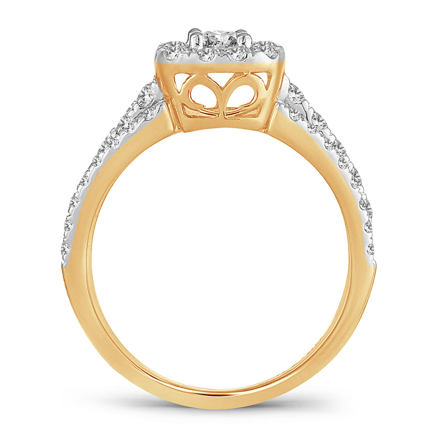 14K 1.00CT DIAMOND BRIDAL RING