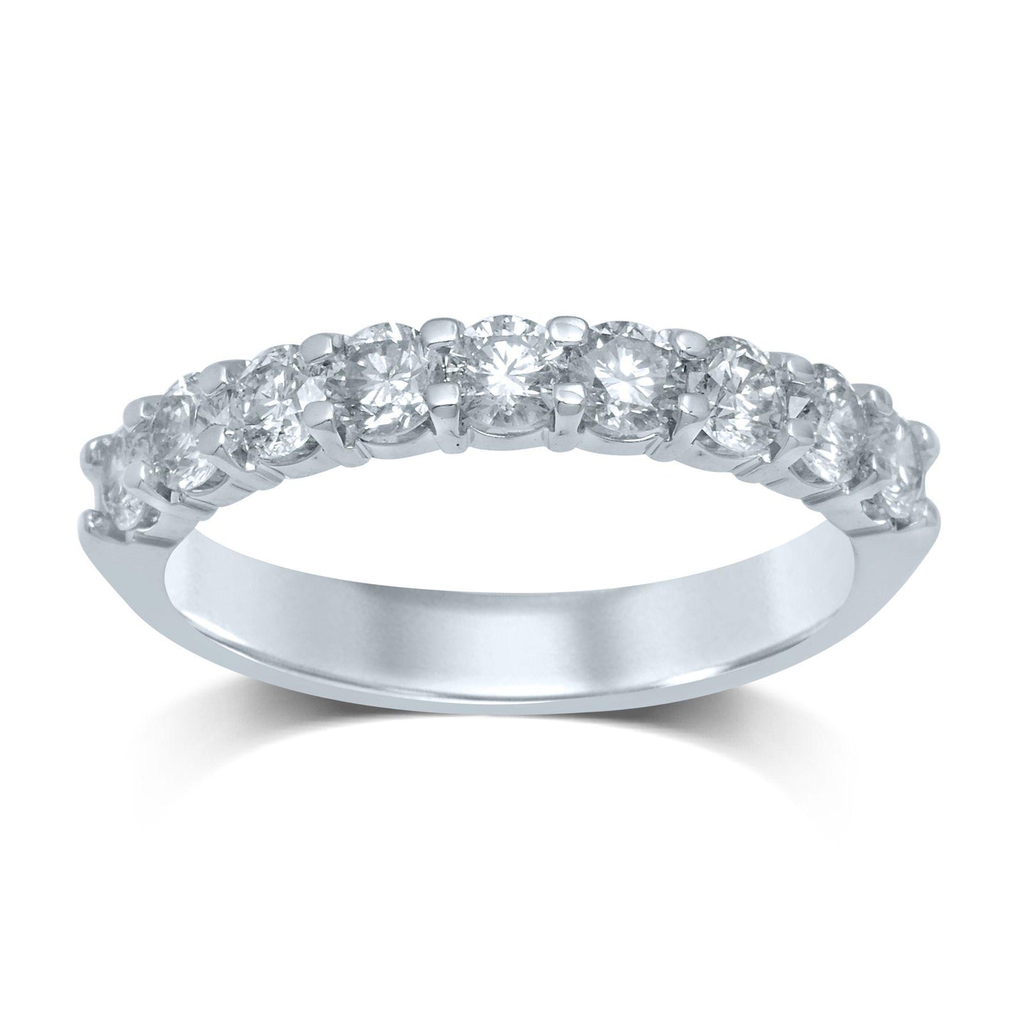 14K 0.90Ct Diamond Band (9 Diamond Stones) - Johnny Dang & Co