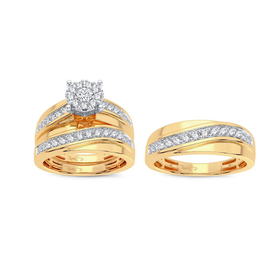 14K 1.04CT Diamond Trio Set