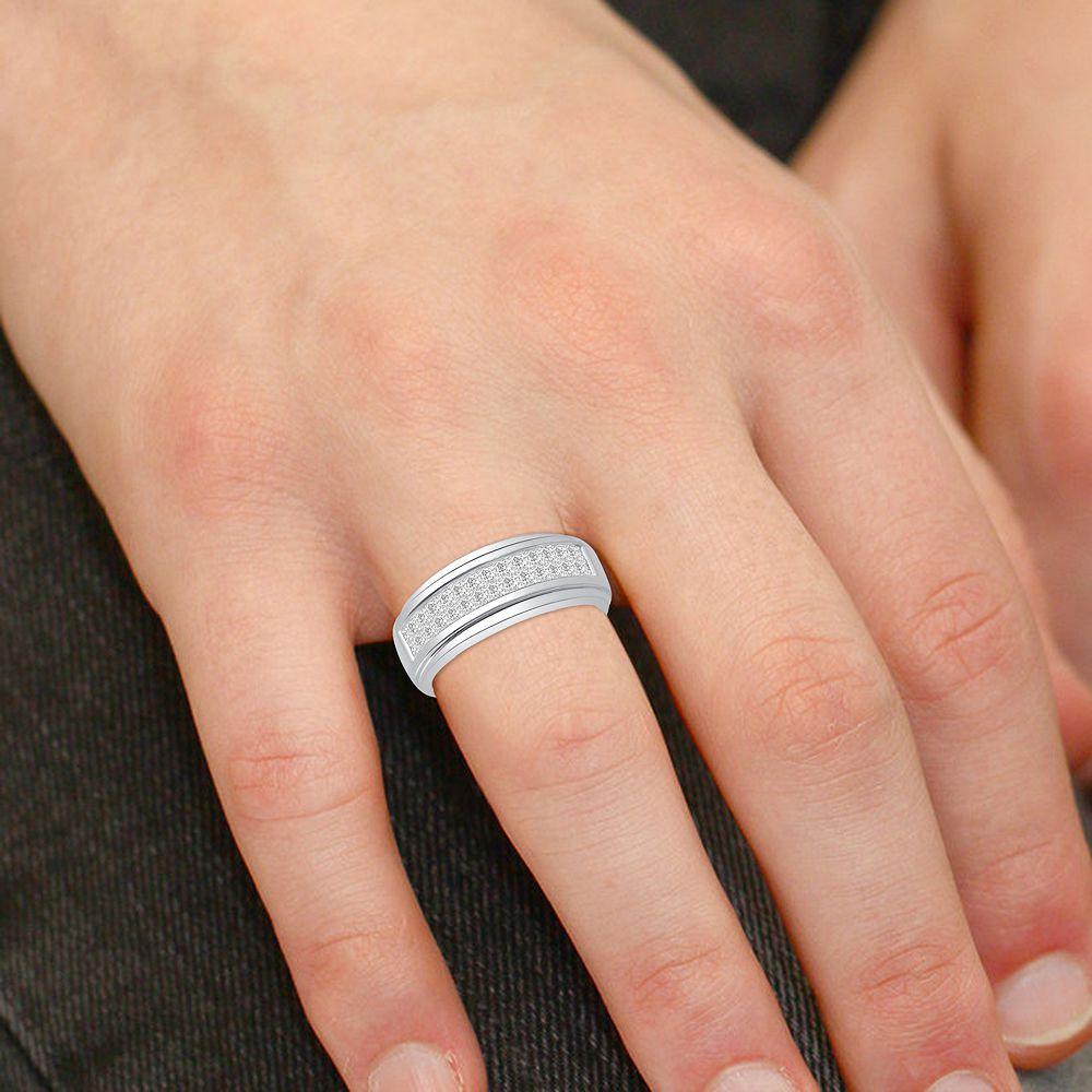 14K 0.96CT DIAMOND MENS BAND - Johnny Dang & Co